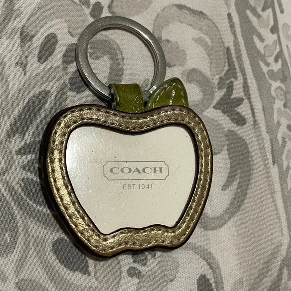 Coach Gold Apple Keychain - Picture 3 of 4